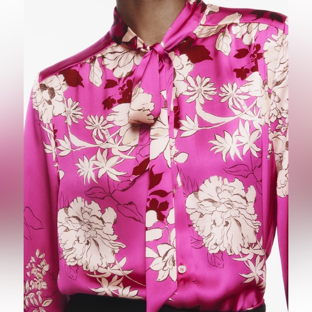 Beautiful silky satin blouse